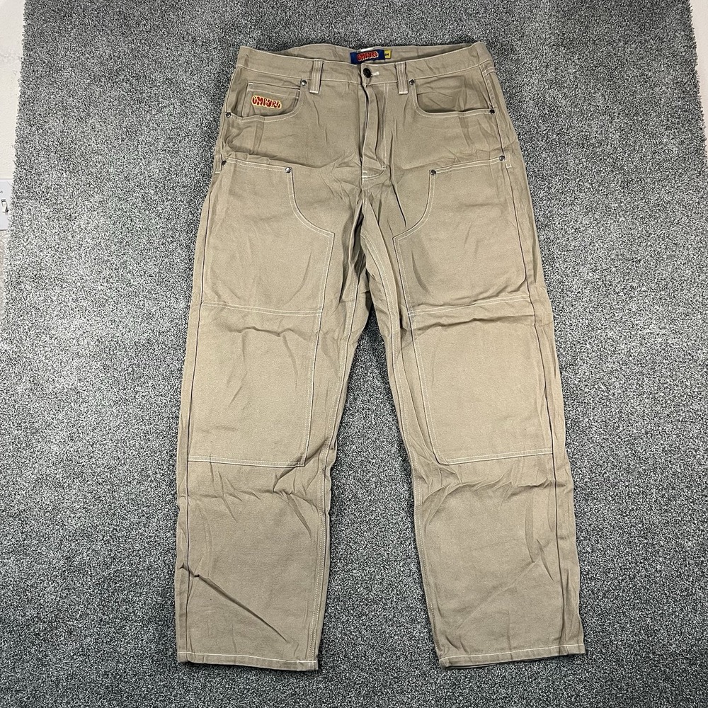 Empyre Men's 34 Tan Carpenter Pants Skate Workwear Utility Baggy Jeans